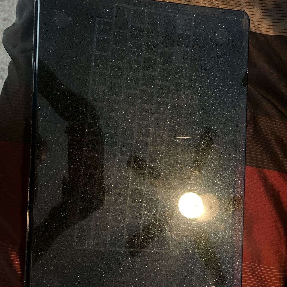 Glittery Black Keyboard Protector